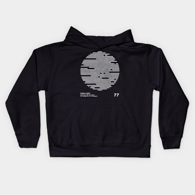 Thin Lizzy / Minimal Graphic Design Tribute Kids Hoodie by saudade